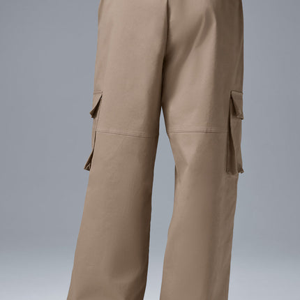 alo Women's High-Waist Night Out Cargo Trouser - Gravel