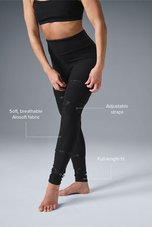 alo Women's Alosoft High-Waist Spotlight Legging - Black
