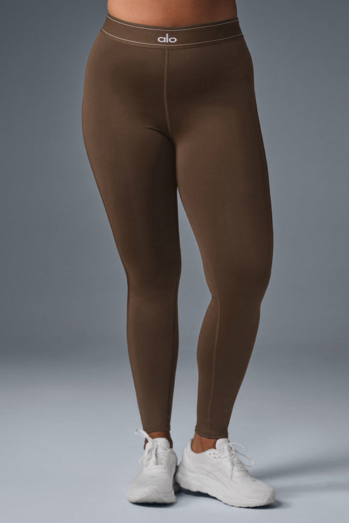 alo Women's Airlift High-Waist Suit Up Legging - Espresso