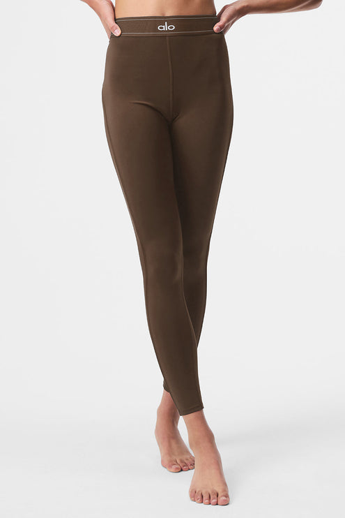 alo Women's Airlift High-Waist Suit Up Legging - Espresso