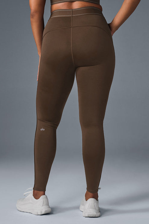 alo Women's Airlift High-Waist Suit Up Legging - Espresso