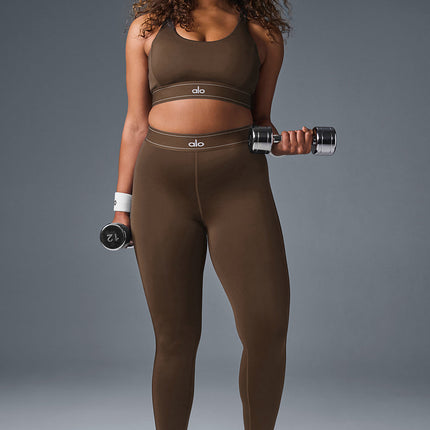 alo Women's Airlift High-Waist Suit Up Legging - Espresso