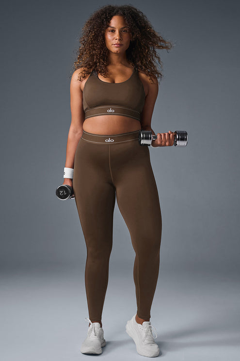 alo Women's Airlift High-Waist Suit Up Legging - Espresso