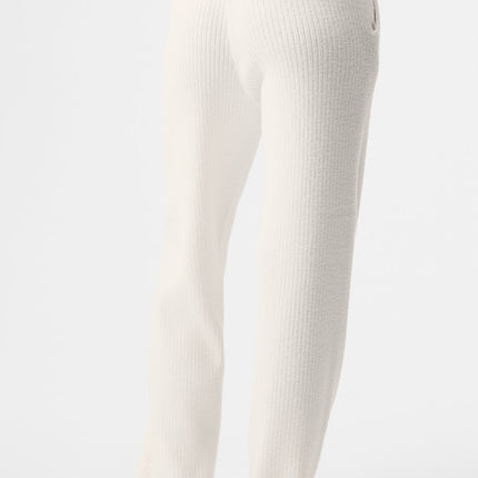 alo Women's Snuggle Up Sweater High-Waist Wide Leg Pant - Ivory