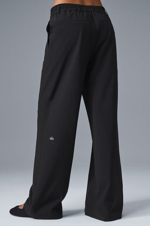alo Women's High-Waist Pursuit Trouser (Regular) - Black