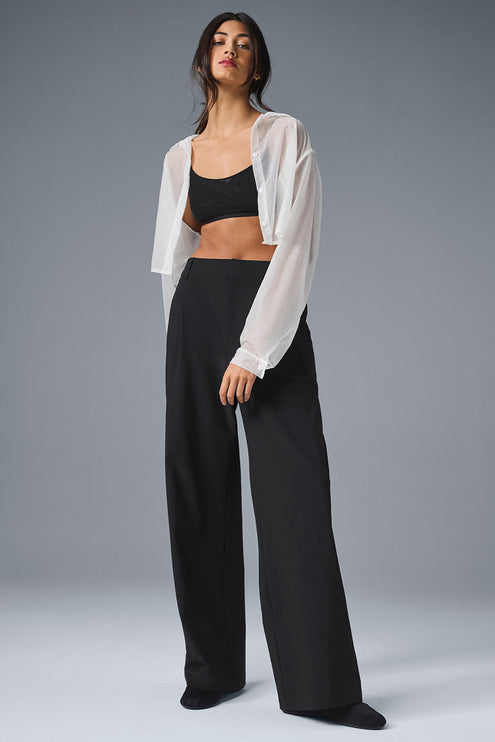 alo Women's High-Waist Pursuit Trouser (Regular) - Black