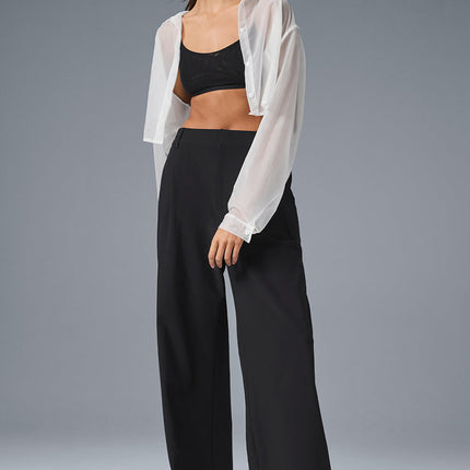 alo Women's High-Waist Pursuit Trouser (Regular) - Black