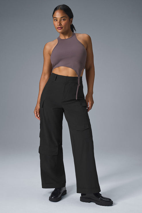 alo Women's Workwear Cargo Pant - Black