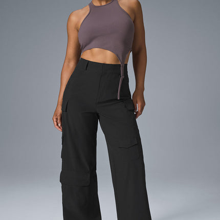 alo Women's Workwear Cargo Pant - Black