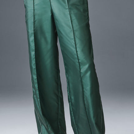 alo Women's Afterglow Wide Leg Track Pant - Winter Ivy