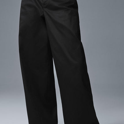 alo Women's Wanderlust Wide Leg Trouser - Black