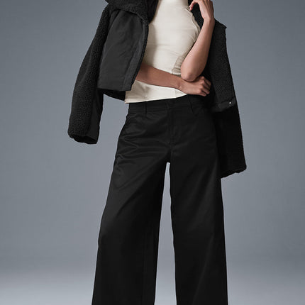 alo Women's Wanderlust Wide Leg Trouser - Black
