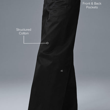 alo Women's Wanderlust Wide Leg Trouser - Black