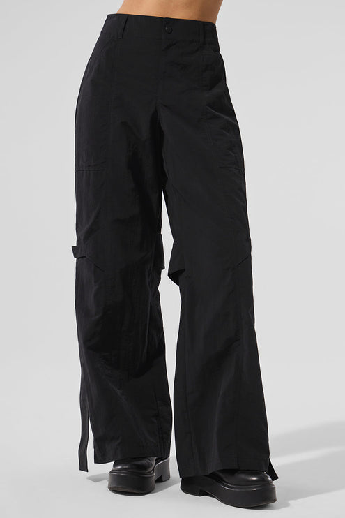 alo Women's High-Waist Voyager Trouser - Black