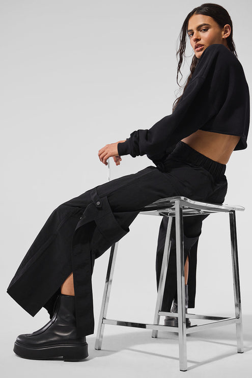alo Women's High-Waist Voyager Trouser - Black