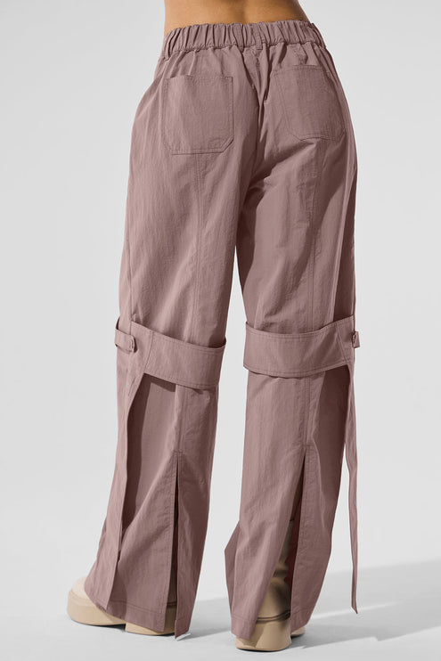 alo Women's High-Waist Voyager Trouser - Mushroom