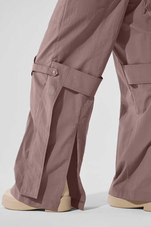 alo Women's High-Waist Voyager Trouser - Mushroom