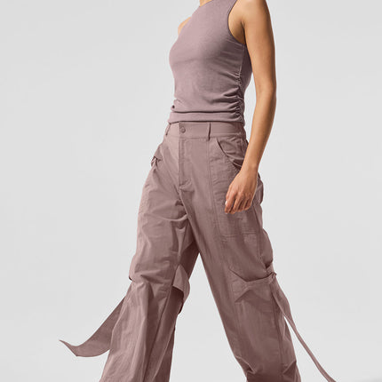 alo Women's High-Waist Voyager Trouser - Mushroom