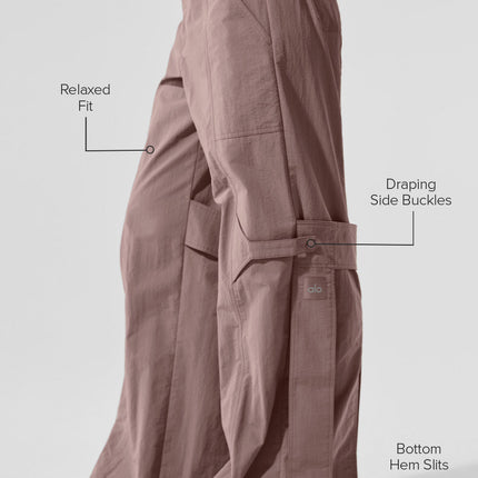 alo Women's High-Waist Voyager Trouser - Mushroom