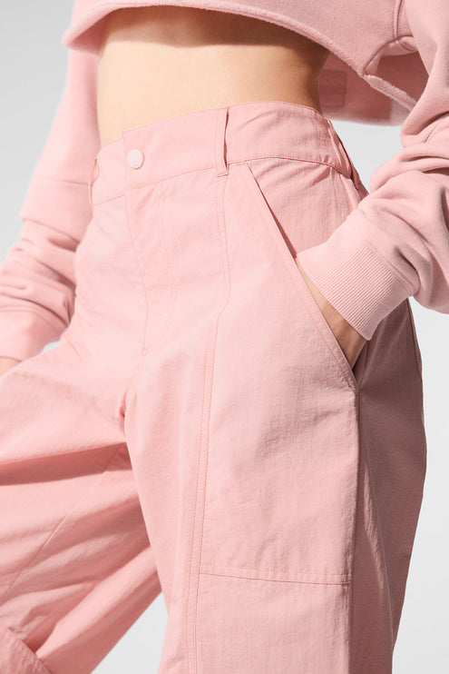 alo Women's High-Waist Voyager Trouser - Pink Quartz