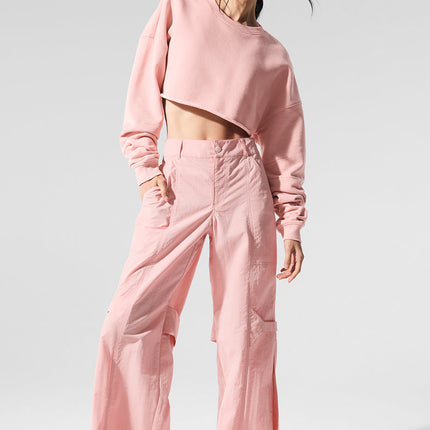 alo Women's High-Waist Voyager Trouser - Pink Quartz