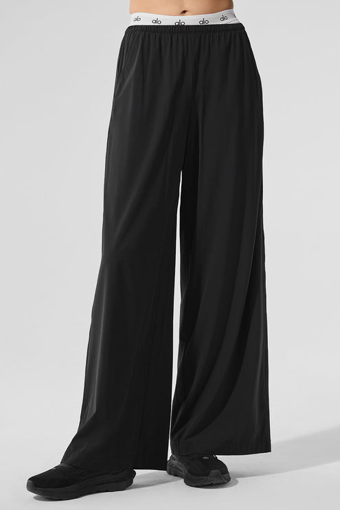 alo Women's Breezy Wide Leg Pant - Black