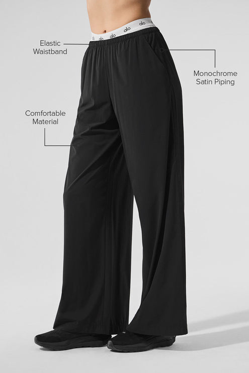 alo Women's Breezy Wide Leg Pant - Black