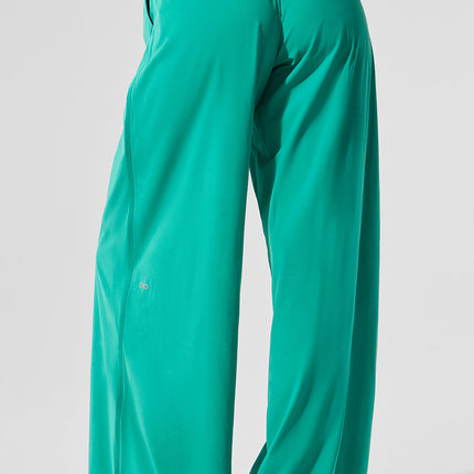 alo Women's Breezy Wide Leg Pant - Spruce Green