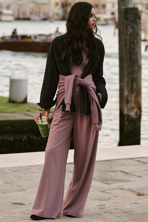 alo Women's High-Waist Dreamscape Trouser (Regular) - Smoky Quartz