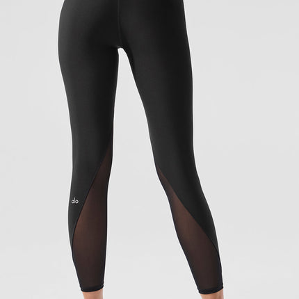 alo Women's Airlift High-Waist 7/8 Rebel Legging - Black