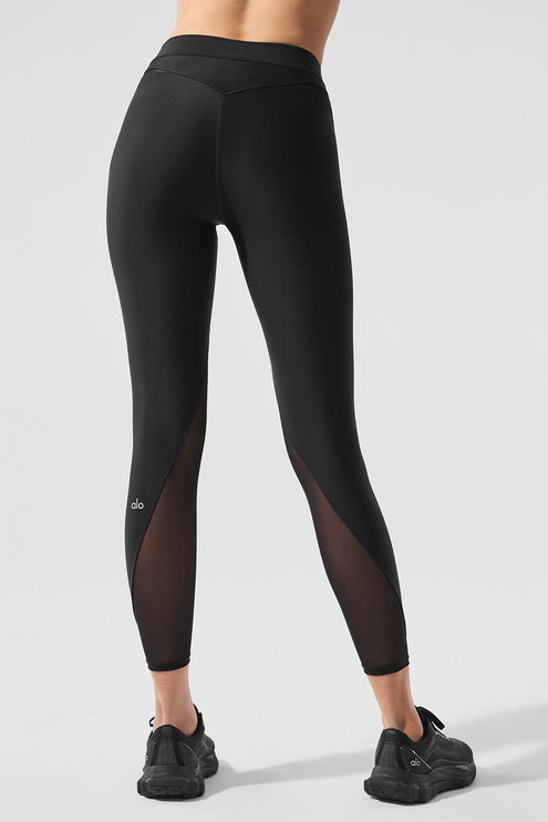 alo Women's Airlift High-Waist 7/8 Rebel Legging - Black