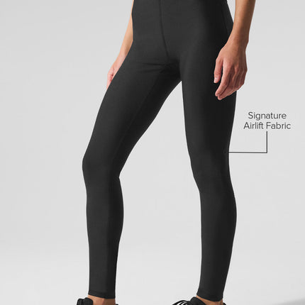 alo Women's Airlift High-Waist Alignment Legging - Black/White