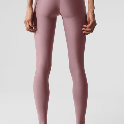 alo Women's Airlift High-Waist Alignment Legging - Smoky Quartz/White