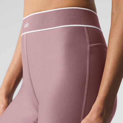 alo Women's Airlift High-Waist Alignment Legging - Smoky Quartz/White
