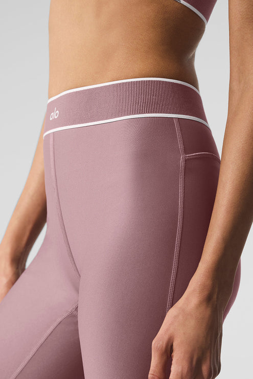alo Women's Airlift High-Waist Alignment Legging - Smoky Quartz/White
