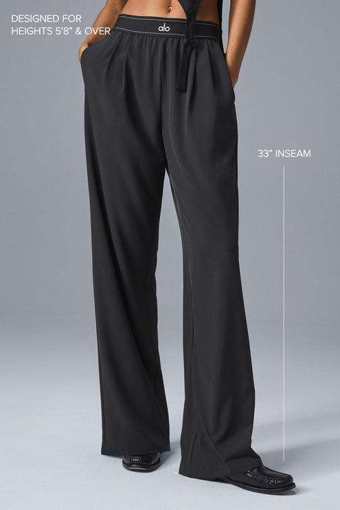alo Women's Suit Up Trouser (Long) - Black