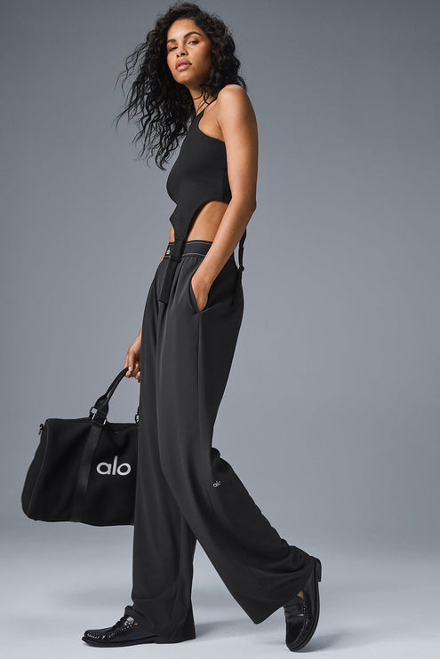 alo Women's Suit Up Trouser (Long) - Black
