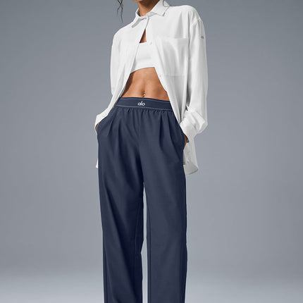 alo Women's Suit Up Trouser (Long) - Navy