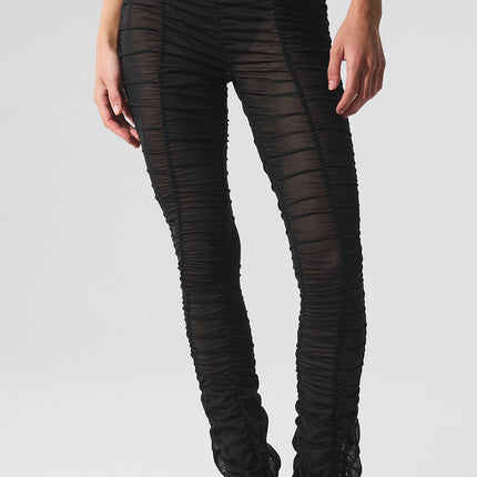 alo Women's Airlift Mesh High-Waist Cherish Legging - Black