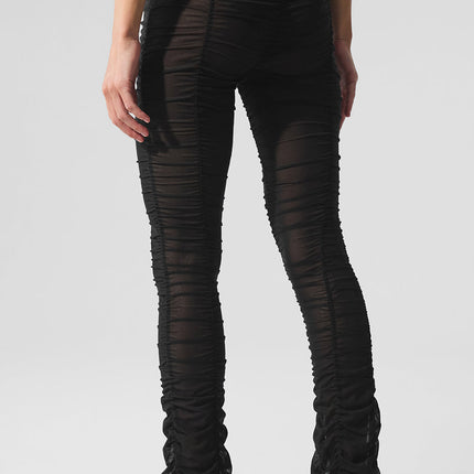 alo Women's Airlift Mesh High-Waist Cherish Legging - Black