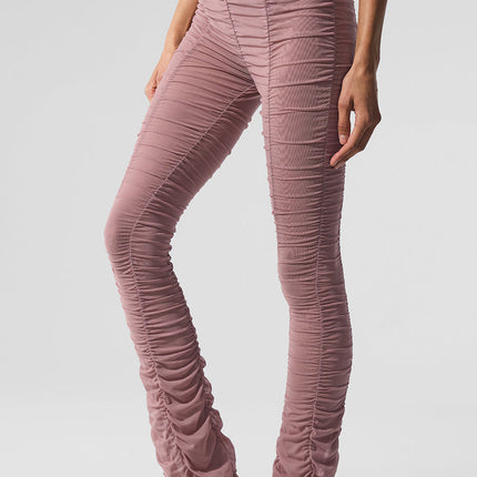 alo Women's Airlift Mesh High-Waist Cherish Legging - Smoky Quartz