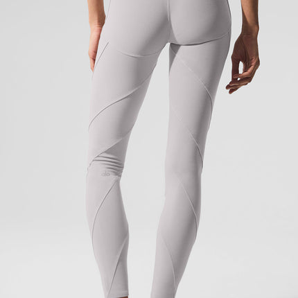 alo Women's Washed Alosoft High-Waist Sunray Legging - Grey Sky Wash