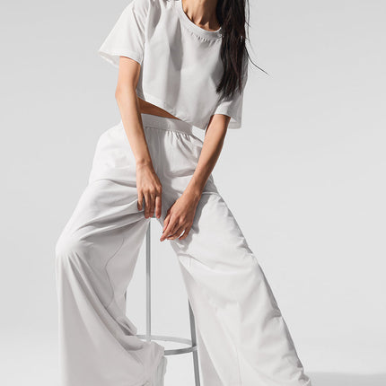 alo Women's Mesh Mirage Trouser - White
