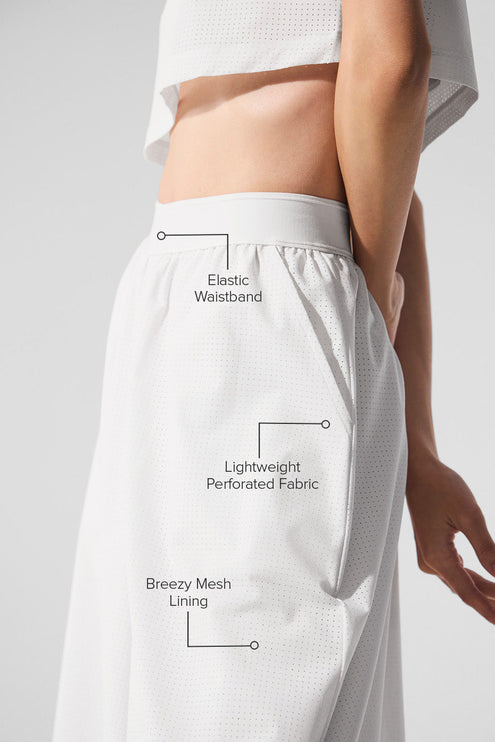 alo Women's Mesh Mirage Trouser - White