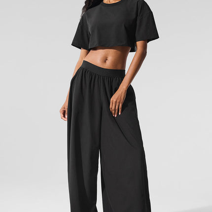 alo Women's Mesh Mirage Trouser - Black