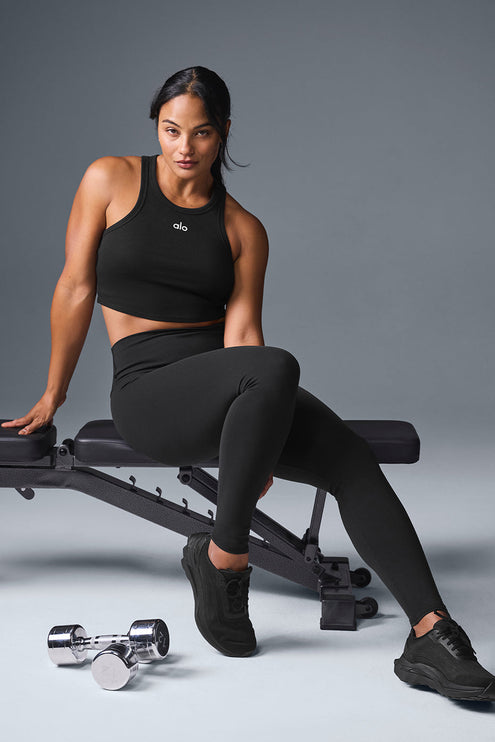 alo Women's High-Waist Airbrush Legging - Black