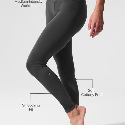 alo Women's High-Waist Airbrush Legging - Anthracite