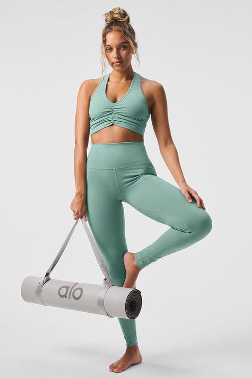alo Women's High-Waist Airbrush Legging - Botanical Green