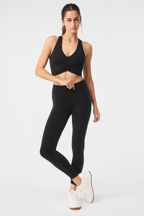 alo Women's 7/8 High-Waist Airbrush Legging - Black