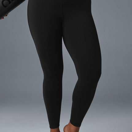 alo Women's 7/8 High-Waist Airbrush Legging - Black